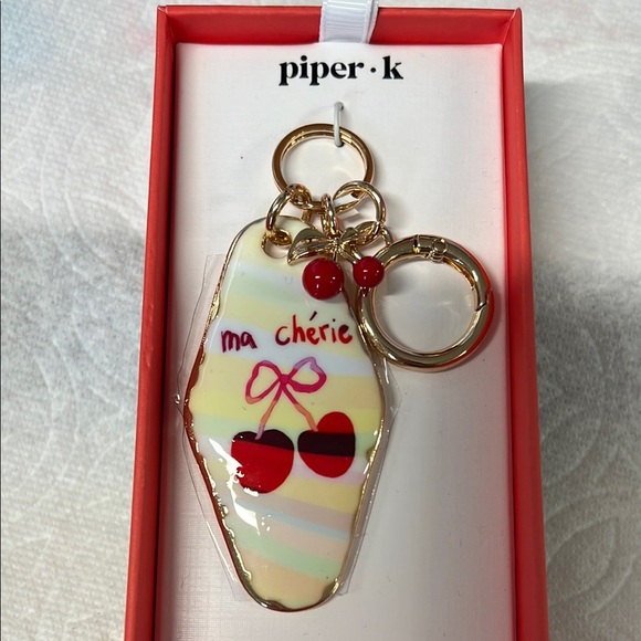Piper Accessories - Piper K Cherry “Ma Cherie” Bag Charm 🍒